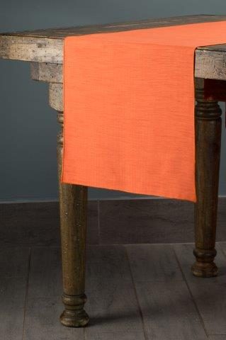 Shantung Tangerine table runner